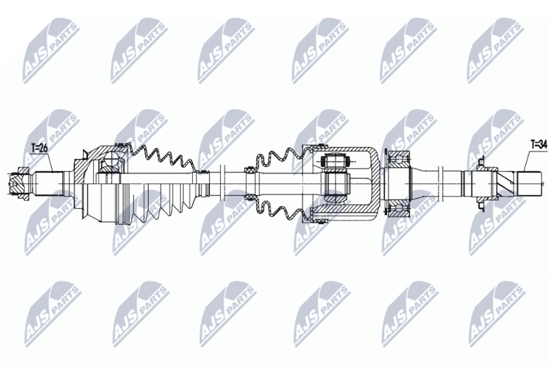 Wał napędowy NTY NPW-BM-156