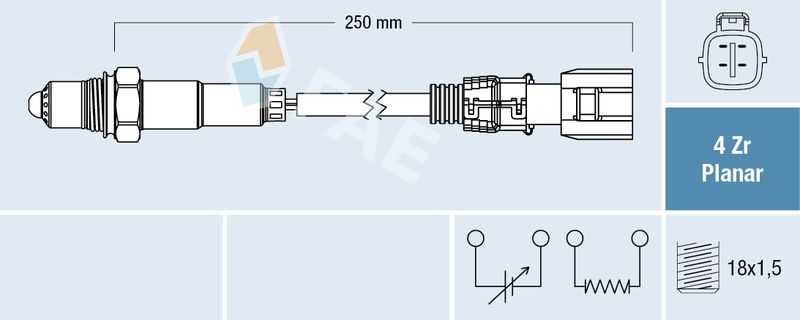 Sonda lambda FAE 77604