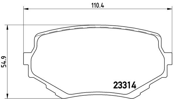 Zestaw klocków hamulcowych, hamulce tarczowe BREMBO P 79 009