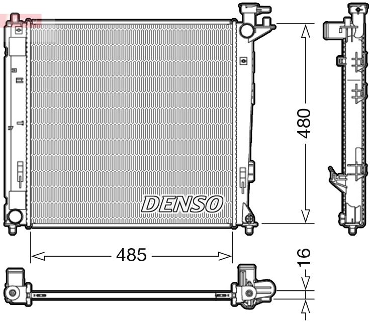 Chłodnica, układ chłodzenia silnika DENSO DRM41008