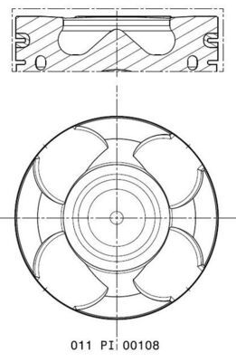 Tłok MAHLE 011PI00108001