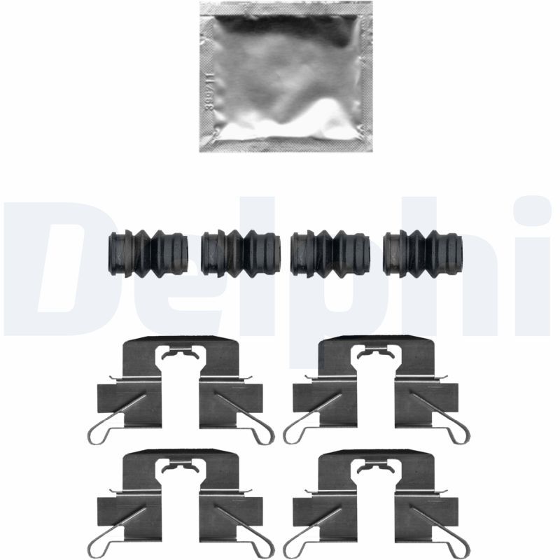 Zestaw akcesoriów, klocki hamulcowe DELPHI LX0696