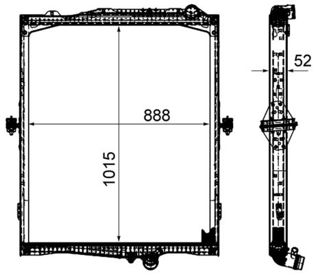Chłodnica, układ chłodzenia silnika MAHLE CR2095000P