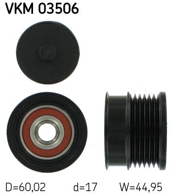 Alternator - sprzęgło jednokierunkowe SKF vkm 03506