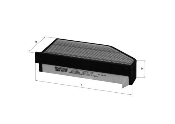 Filtr powietrza MAHLE LX1710