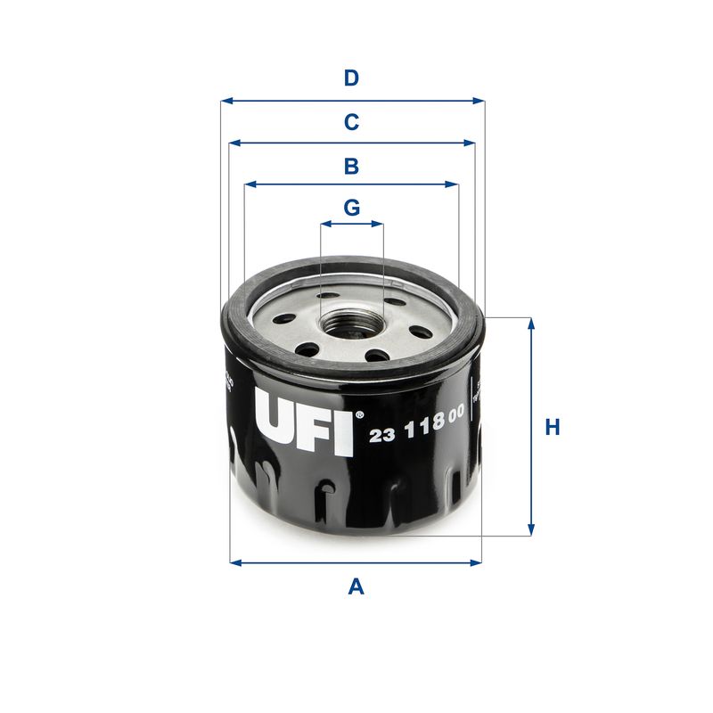 Filtr oleju UFI 23.118.00