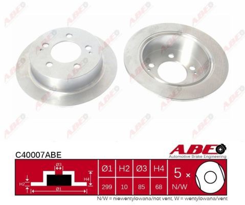 Tarcza hamulcowa ABE C40007ABE