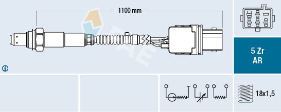 Sonda lambda FAE 75140