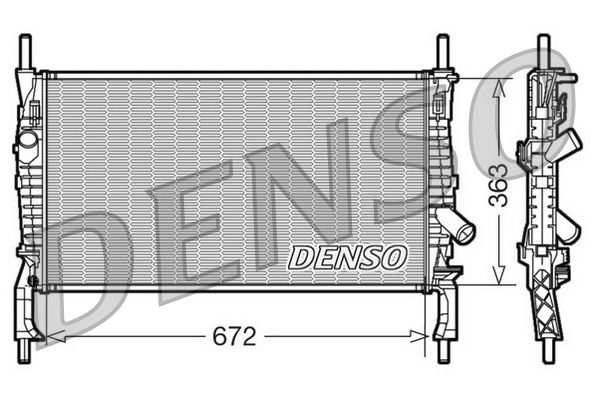 Chłodnica, układ chłodzenia silnika DENSO DRM10105