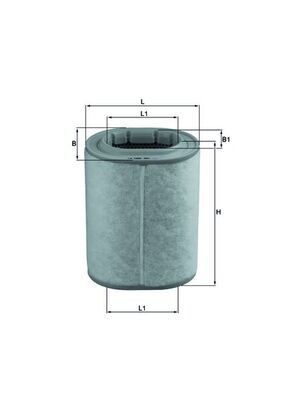 Filtr powietrza MAHLE LX1460