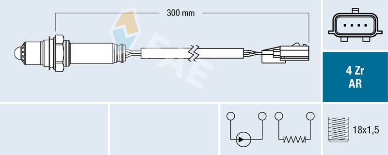 Sonda lambda FAE 75661