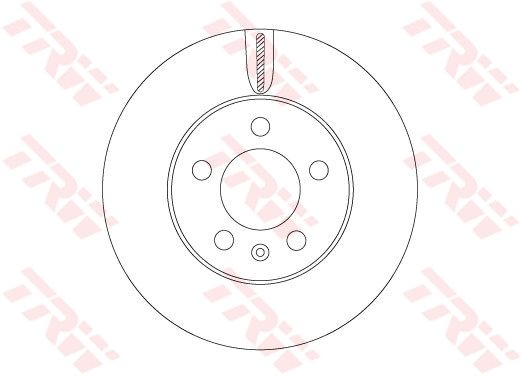 Tarcza hamulcowa TRW DF6584