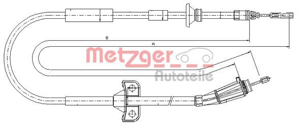 Cięgło, hamulec postojowy METZGER 10.8065
