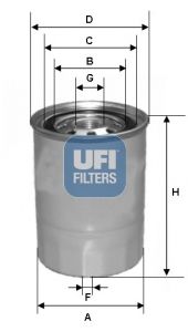 Filtr paliwa UFI 24.327.00