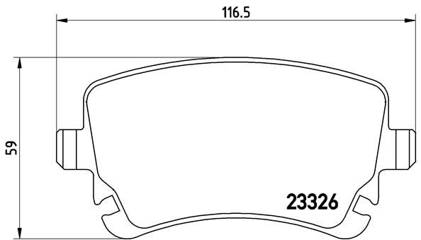 Zestaw klocków hamulcowych, hamulce tarczowe BREMBO P 85 076