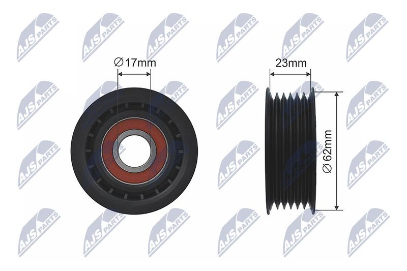 Rolka napinacza, pasek klinowy wielorowkowy NTY RNK-FR-016