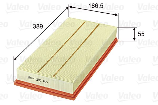 Filtr powietrza VALEO 585146