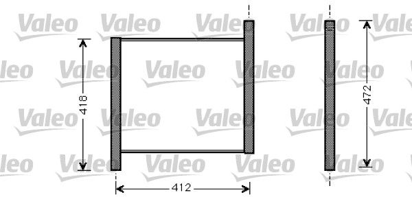 Chłodnica, układ chłodzenia silnika VALEO 734848