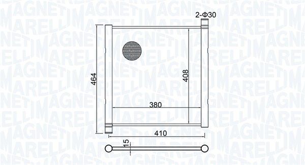 Chłodnica, układ chłodzenia silnika MAGNETI MARELLI 350213151900