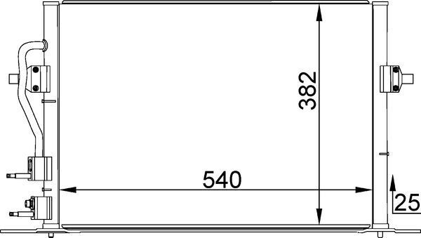 Skraplacz, klimatyzacja MAHLE AC158000S