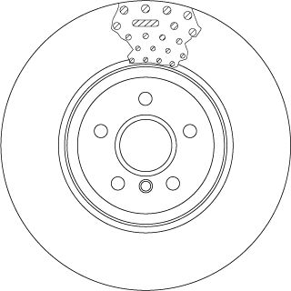 Tarcza hamulcowa TRW DF6605S
