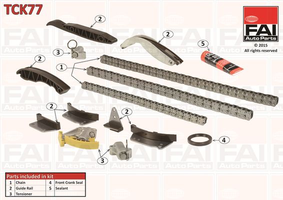 Zestaw łańcucha rozrządu FAI AutoParts tck77