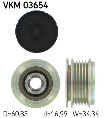 Alternator - sprzęgło jednokierunkowe SKF VKM03654