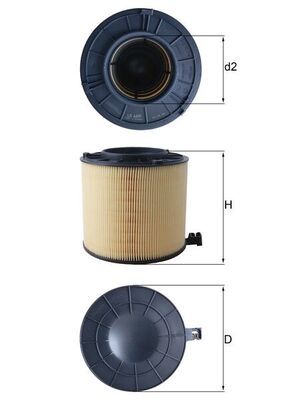Filtr powietrza KNECHT LX 4406