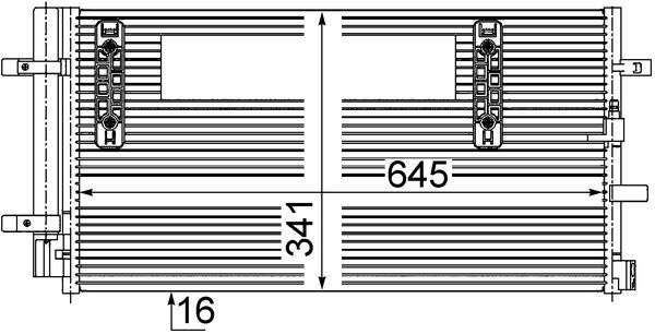 Skraplacz, klimatyzacja MAHLE AC457000S