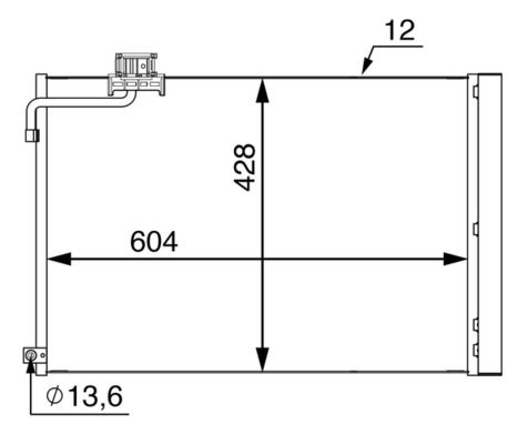 Skraplacz, klimatyzacja MAHLE AC51000S