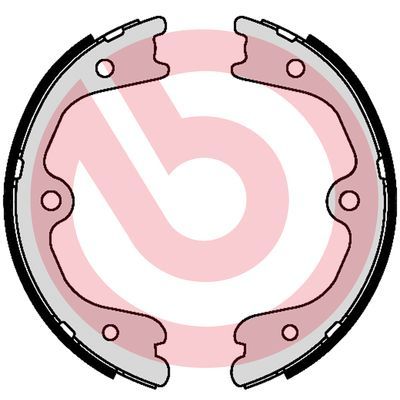 Zestaw szczęk hamulcowych, hamulec postojowy BREMBO S 56 552