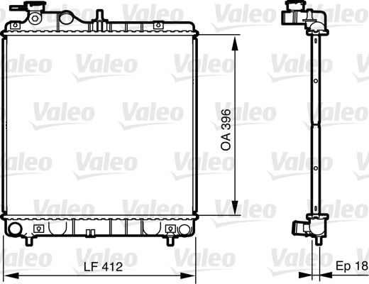 Chłodnica, układ chłodzenia silnika VALEO 735562