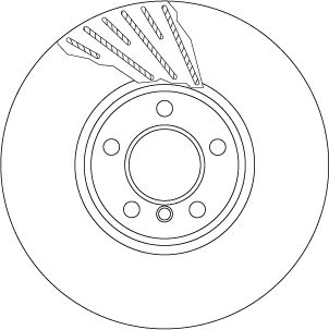 Tarcza hamulcowa TRW DF6612S