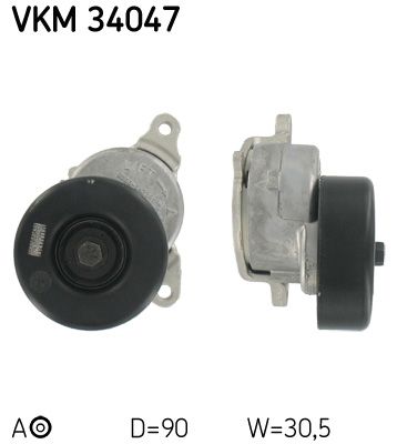 Rolka napinacza, pasek klinowy wielorowkowy SKF VKM 34047