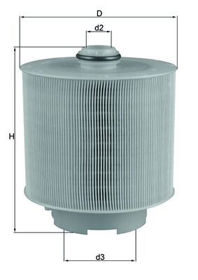 Filtr powietrza MAHLE LX1006/2D
