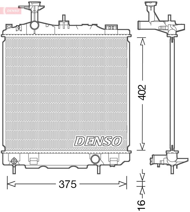 Chłodnica, układ chłodzenia silnika DENSO DRM45041
