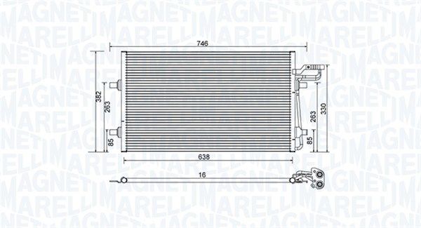 Skraplacz, klimatyzacja MAGNETI MARELLI 350203934000
