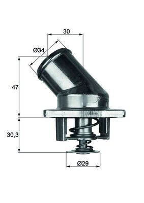 Termostat, płyn chłodzący MAHLE TI392