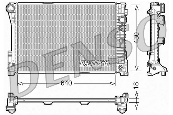 Chłodnica, układ chłodzenia silnika DENSO DRM17005