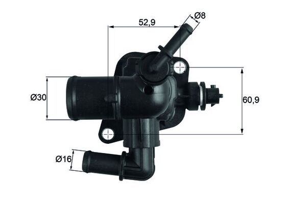 Termostat, płyn chłodzący MAHLE TI25188D