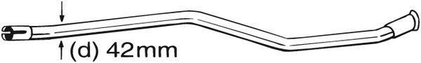 Zestaw naprawczy (rurowy), katalizator BOSAL 889-533