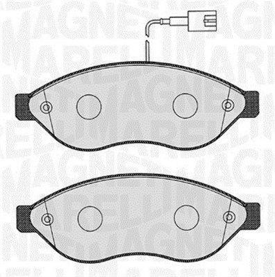 Zestaw klocków hamulcowych, hamulce tarczowe MAGNETI MARELLI 363916060642