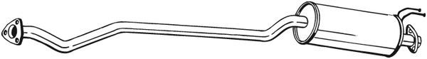 Tłumik środkowy BOSAL 286-395
