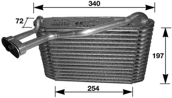 Parownik, instalacja klimatyzacji MAHLE ae 34 000s