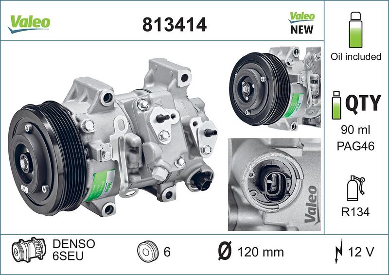 Sprężarka, klimatyzacja VALEO 813414