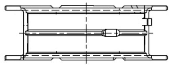Panewka wału korbowego MAHLE 001FL21834050