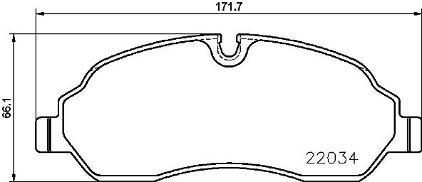 Zestaw klocków hamulcowych, hamulce tarczowe BREMBO P 24 171
