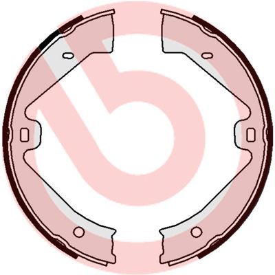 Zestaw szczęk hamulcowych, hamulec postojowy BREMBO S 65 505