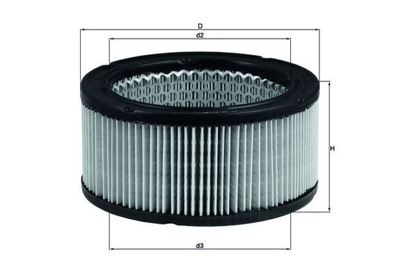 Filtr powietrza MAHLE LX213
