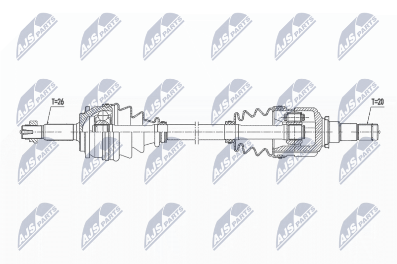 Wał napędowy NTY NPW-TY-135